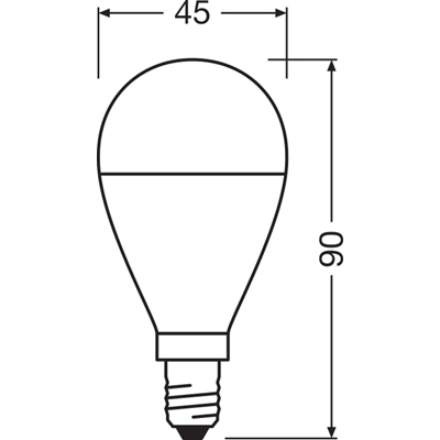 Bombilla LED VALUE CLASSIC P 7,5W 806lm 2700K E14 WW