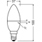 Bombilla LEDVANCE LED VALUE CLASSIC B40 4,9W (40W) 470lm E14 2700K