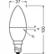 Bombilla LEDVANCE LED VALUE CLASSIC B40 4,9W (40W) 470lm E14 2700K