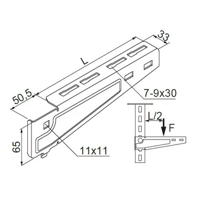 Boom length 415mm height 115mm