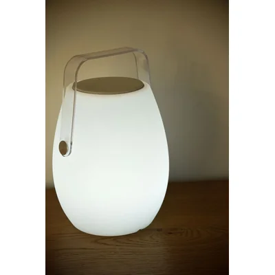 BOOMBOX MEDIUM+ REMOTE Lampada da terra da esterno con altoparlante bluetooth, bianca