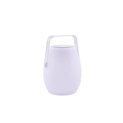 BOOMBOX MEDIUM+ REMOTE Lampadaire d'extérieur avec haut-parleur Bluetooth, blanc
