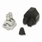 Borne à cisaillement unilatérale, perforation d'isolant en aluminium, 35-157 mm² nu / 50-157 mm² PAS + couvercle isolant SP16