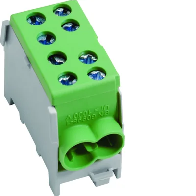 Borne de dérivation 1 pôle 1x35mm² vert