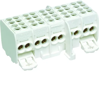 Borne de dérivation 5 pôles 2x25/2x16mm²