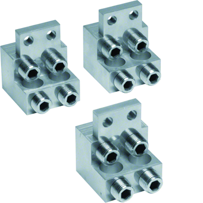 Bornes à cage 630-800A Al/Cu 3P 4x240mm²