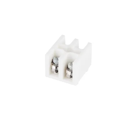 Bornier à 2 voies 4 mm² avec plaquette anti-coupure LZ-B4/2 blanc A12-0A52