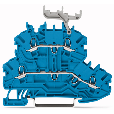 Bornier à deux étages 1.5mm² TOPJOBS bleu 50pcs