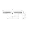 Bornier de protection 18 modules 18x10 mm2 + 1x35 mm2 bleu