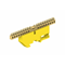 Bornier de protection pour rail TH 9 modules 9 x 10 mm² 9 x 16 mm² 1 x 35 mm² jaune