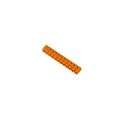 Bornier fileté 12 voies, 12 x 2,5 mm², 24 A, 500 V, orange
