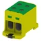 Bornier fileté AL/CU, 35-240mm2, TS 35, 1 voie, 4 trous Clamp