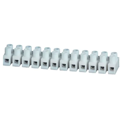 Bornier fileté thermoplastique 4mm2 12 pistes VDE 50 pcs.