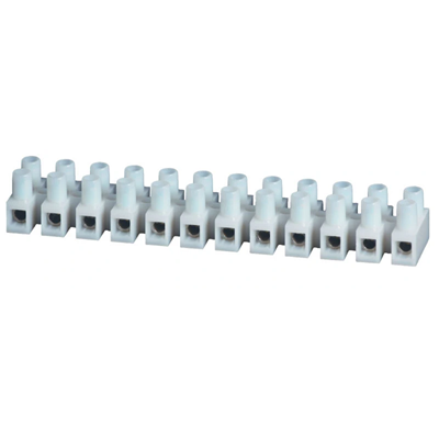 Bornier fileté thermoplastique avec rondelle 2.5mm2 12 pistes 50pcs.