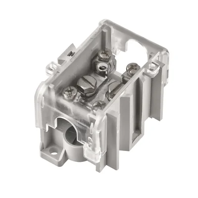 Bornier LZ avec couvercle, 1 x 16-35 mm², 101 A, 500 V, transparent