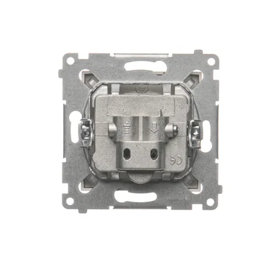 Bornier R-TV prise d'antenne séparée (module) marron métallisé mat