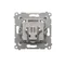 Bornier R-TV prise d'antenne séparée (module) marron métallisé mat