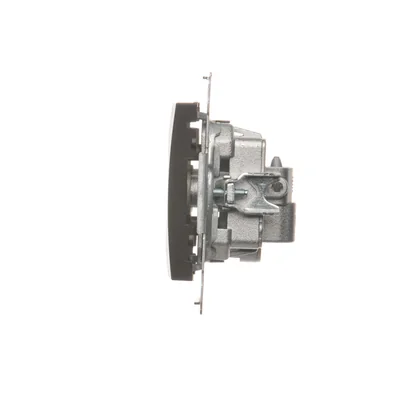 Bornier R-TV prise d'antenne séparée (module) marron métallisé mat