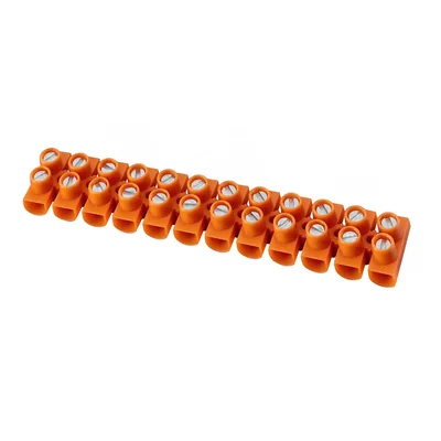 Bornier thermoplastique fileté 25mm2 12 voies