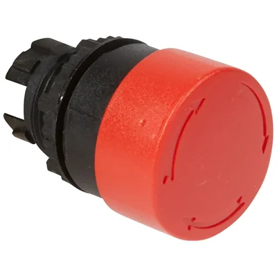 Botón de control giratorio rojo, diámetro 32 mm
