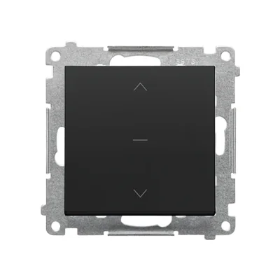 Botón de persiana enrollable Simon 55 WMDL-040123-149 (módulo) 10 A, 250 V~, conectores rápidos; Negro mate