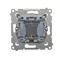 Botón de timbre Simon 54 WMDL-091x2x-043 con retroiluminación LED (módulo) 16AX, 250V~, terminales de tornillo; plata mate