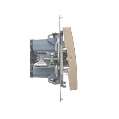 Botón de timbre Simon 54 WMDL-091x2x-044 con retroiluminación LED (módulo) 16AX, 250V~, terminales de tornillo; oro mate