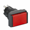 Botón Harmony XB6 Iluminado Rojo Plano 1 CO 24 VCC Rectangular Plástico