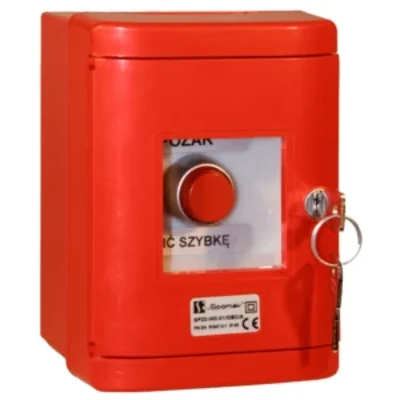BOTÓN PROTECTOR ROJO W OBC 1ZW1RZ ANILLO NIQUELADO SP22-WC-11/OBC/A