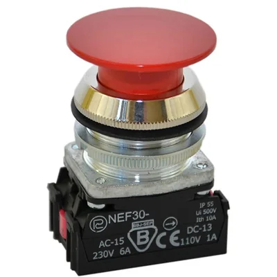 Botón rojo PROMET NEF30-D2Y