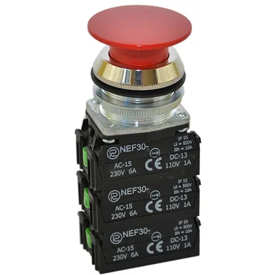 Botón rojo PROMET NEF30-D4XY