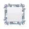 Botón Simon 10 WC-P1XXXXC-01-11XX sin pictograma (módulo) 10AX, 250V~, conectores rápidos; blanco