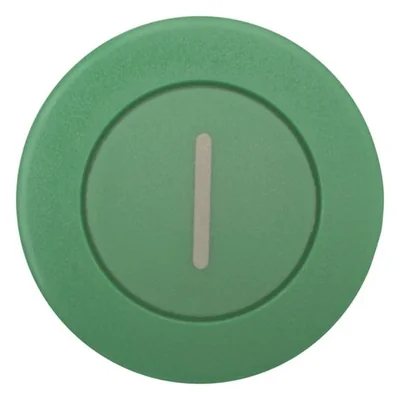 Botón tipo seta con retorno por resorte, color verde, M22-DP-G-X1