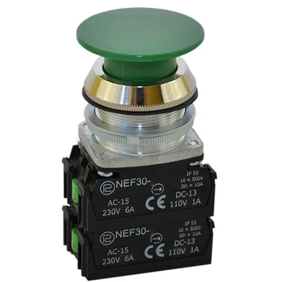 Botón verde PROMET NEF30-D2X2Y