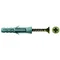 Bouchon à expansion plastique diamètre 14mm longueur 160mm filetage 10mm