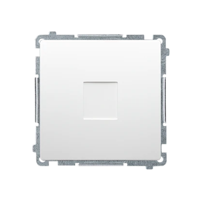 Bouchon de cadre (module). Fixation par clips ou vis, blanc