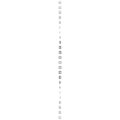 Bouchon de cadre (module). Fixation par clips ou vis, blanc