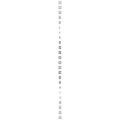 Bouchon de cadre (module). Fixation par clips ou vis, blanc