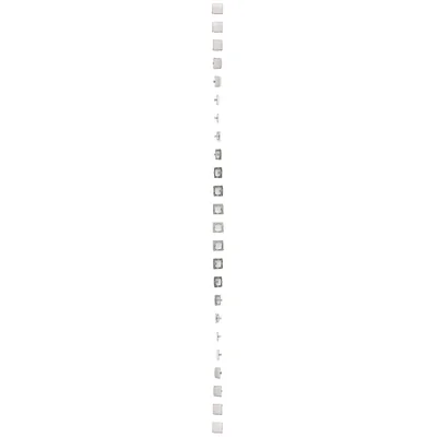 Bouchon de cadre (module). Fixation par clips ou vis, blanc