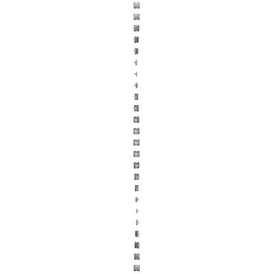 Bouchon de cadre (module). Fixation par griffes ou vis, argent (métallique)