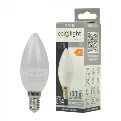 Bougie E14 7W 4000K 630lm