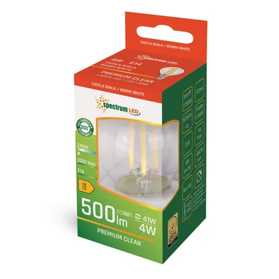 Boule LED E-14 230V 4W COG WW SPECTRE CLAIR
