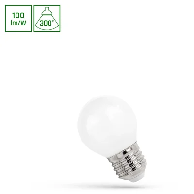 Boule LED E-27 230V 4W COG WW Spectre Lacté