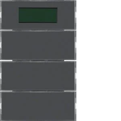 Bouton 3 voies KNX SYSTEM K.1 avec régulateur de température et affichage anthracite