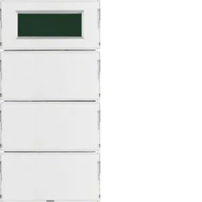 Bouton 3 voies KNX SYSTEM S.1/B.3/B.7 avec régulateur de température et affichage pour cadres blanc et crème