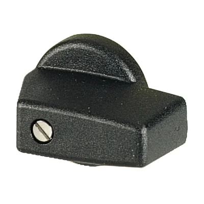 Bouton avec languette courte, noir, KNB-T0