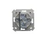 Bouton aveugle pour commander le volet roulant de plusieurs endroits (module) 10A 250V bornes à vis or (métallique)