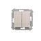 Bouton aveugle pour commander le volet roulant de plusieurs endroits (module) bornes à vis 10A 250V blanc