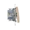 Bouton "cloche" avec rétroéclairage LED (module) 10A 230V connecteurs rapides crème