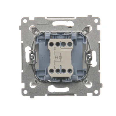 Bouton "cloche" avec rétroéclairage LED (module) 230, marron métallisé mat